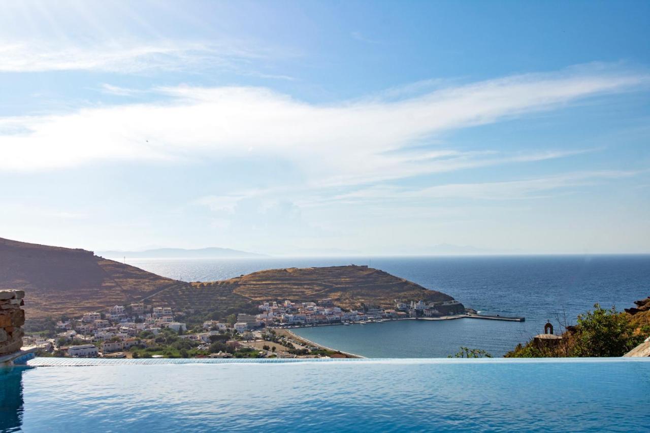 Luxurious Villa Lune With A Swimming Pool And A Fantastic Sea And Sunset View Ioulis Extérieur photo