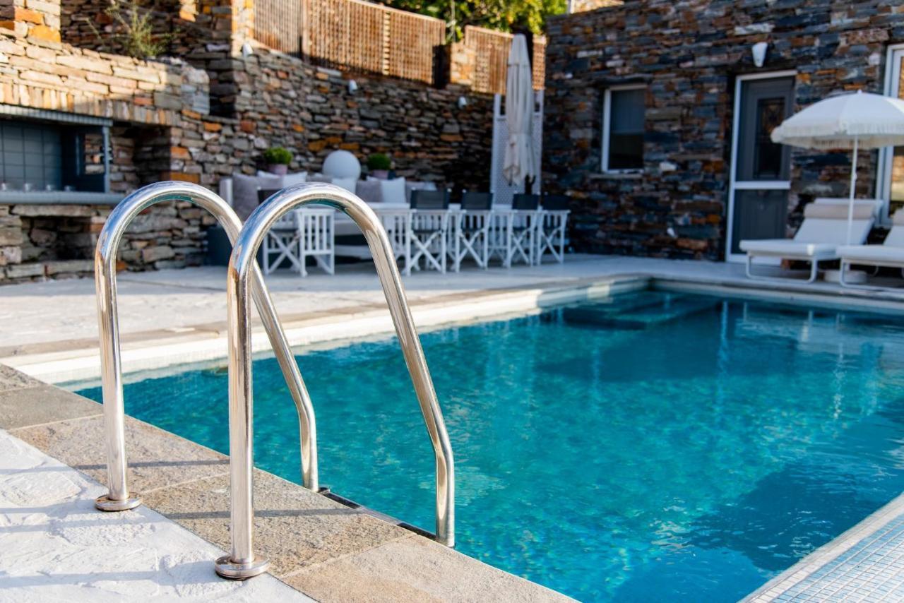 Luxurious Villa Lune With A Swimming Pool And A Fantastic Sea And Sunset View Ioulis Extérieur photo