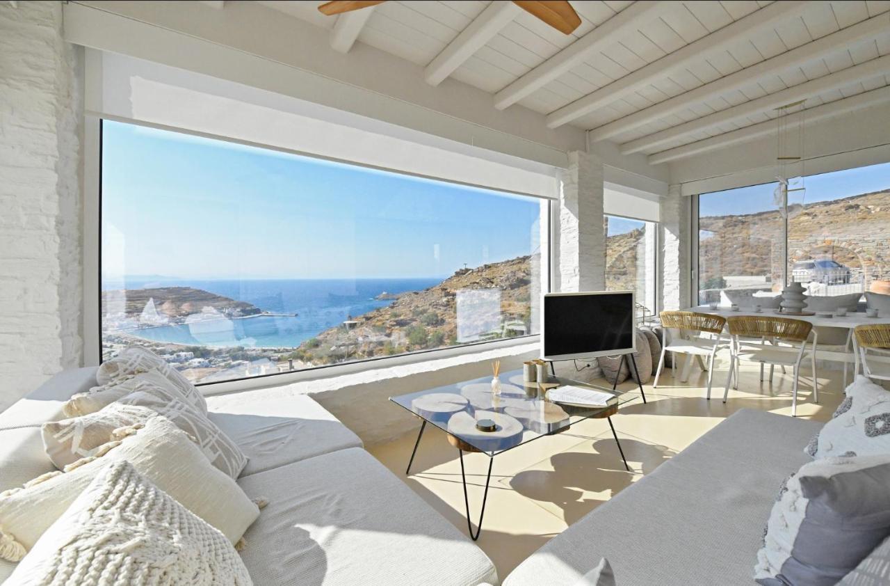 Luxurious Villa Lune With A Swimming Pool And A Fantastic Sea And Sunset View Ioulis Extérieur photo
